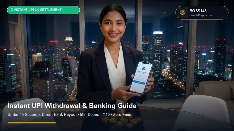 BOSS143 Instant UPI Withdrawal & ₹100 INR Deposit Tutorial